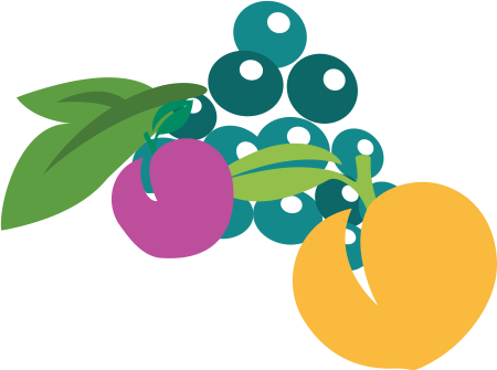 Stone fruit and grapes Stone fruit and grapes